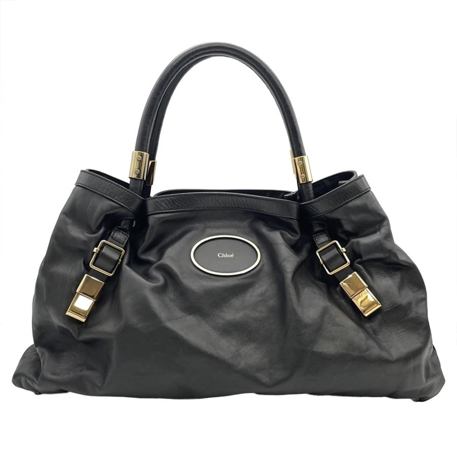 Chloe（クロエ） ヴィクトリア トートバッグ レザー 021057 ブラック