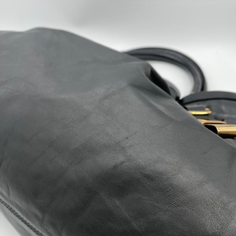 Chloe（クロエ） ヴィクトリア トートバッグ レザー 021057 ブラック