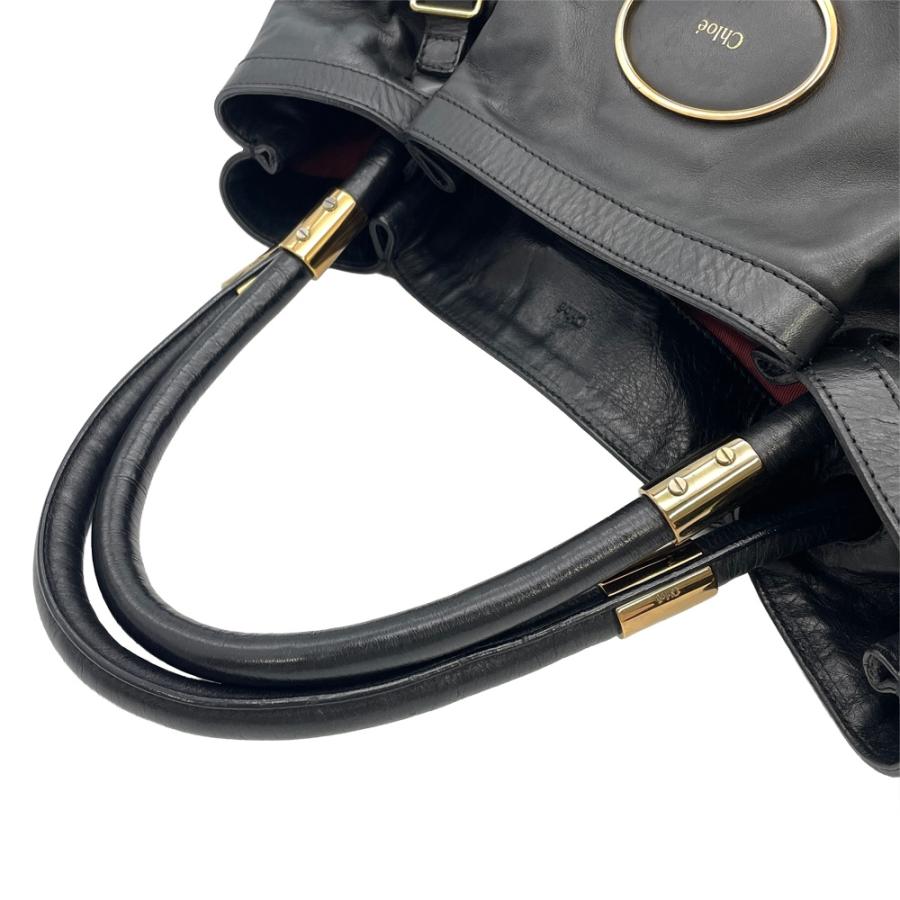 Chloe（クロエ） ヴィクトリア トートバッグ レザー 021057 ブラック