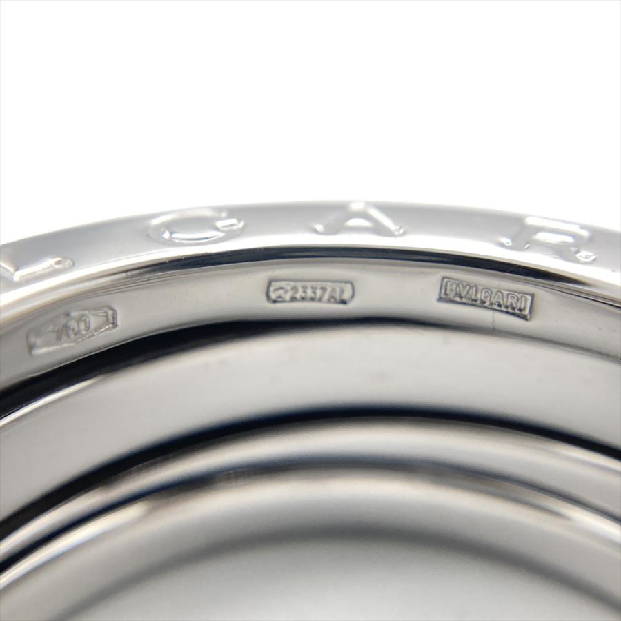 BVLGARI ブルガリ ビー ゼロワン リング ホワイトゴールド サイズ51 ビー・ゼロワン ブルガリ BVLGARI ビーゼロワン B-zero1 2バンド