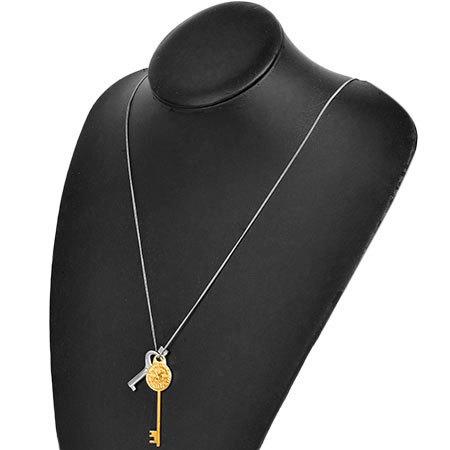 8020 フィリップ ネックレス イヤリングセット ターコイズ クリア