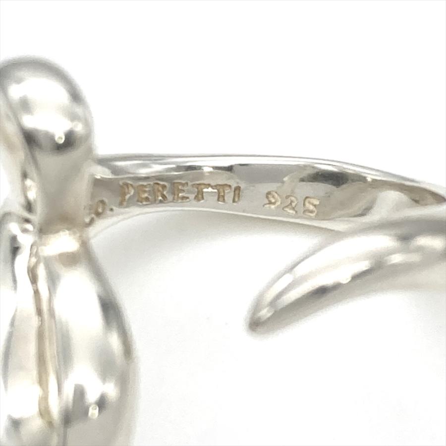 【極美品】ティファニー　オープンハートリング　12号　シルバー925 Elsa Peretti ティファニー Tiffany&Co. オープンハート リング