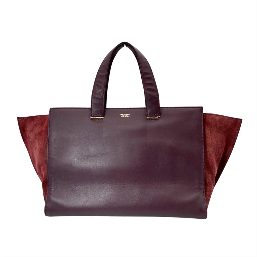 ジョルジオアルマーニ GIORGIO ARMANI トートバッグ カーフ スエード
