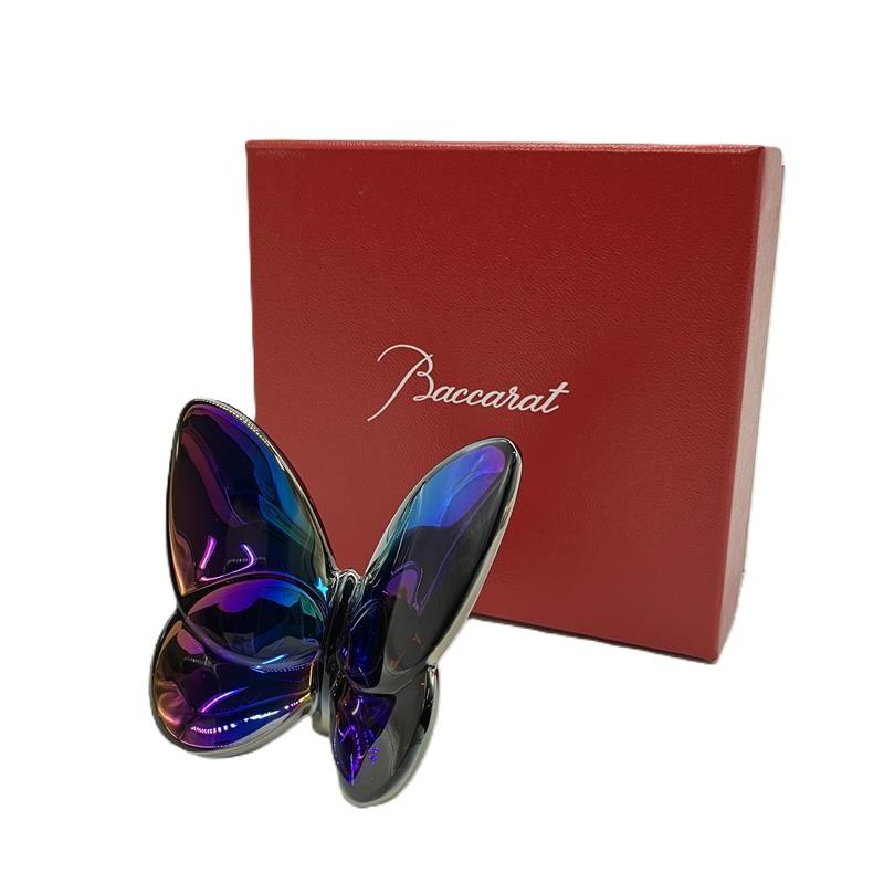 バカラ　ラッキーバタフライ　スカラベブルー　新品 Baccarat バカラ ラッキー バタフライ スカラベブルー・大理石
