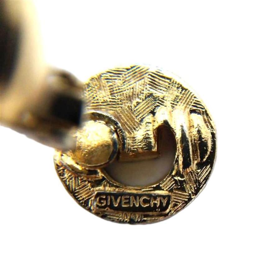 ジバンシー Givenchy Gロゴ イヤリング メタル ゴールド GP ライン