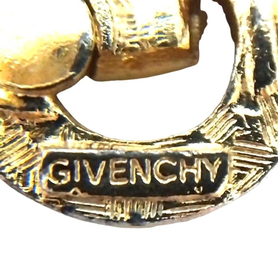 ジバンシー Givenchy Gロゴ イヤリング メタル ゴールド GP ライン