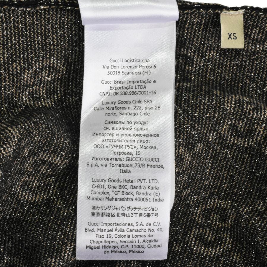 GUCCI グッチ ラメ GGジャカード ポロドレス ワンピース 36 GUCCI グッチ ラメ GGジャカード ポロドレス ワンピース 36