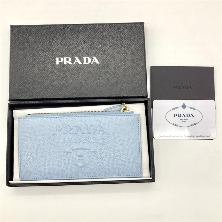 PRADA プラダ エンボスロゴ フラグメントケース カードケース