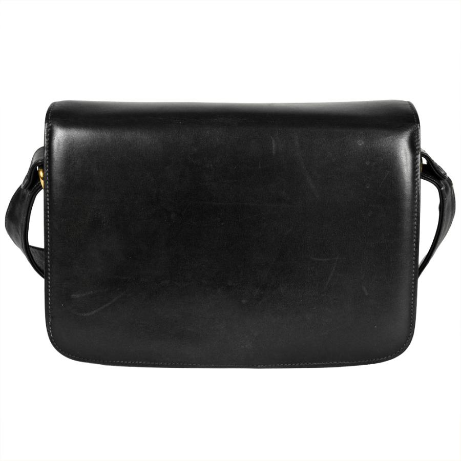 CELINE（セリーヌ） トリオンフ ショルダーバッグ レザー ネイビー