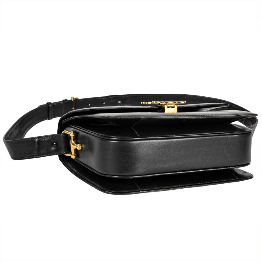 CELINE（セリーヌ） トリオンフ ショルダーバッグ レザー ネイビー