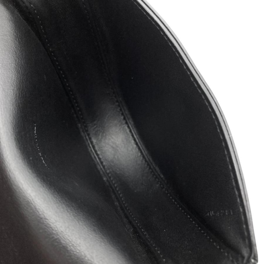 美品 セリーヌ トライアングル バッグ ブラック レザー ショルダーバッグ ロゴ CELINE セリーヌ ロゴ トライアングル ショルダーバッグ レザー