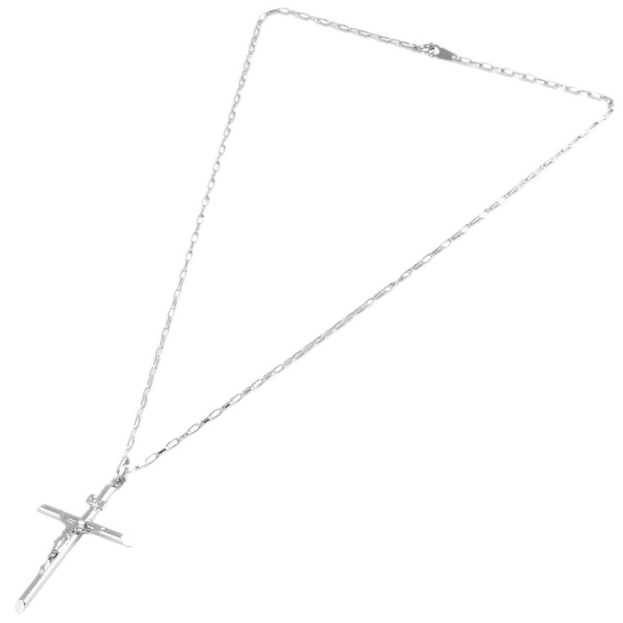 クロスチャーム ウノアエレ UNOAERRE（ウノアエレ） イエス キリスト クロス ネックレス K18WG 7.4
