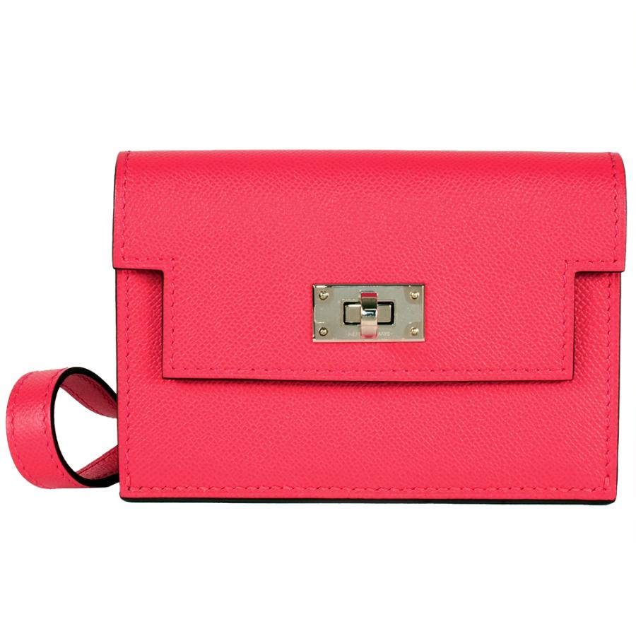 HERMES ケリー ポケット スリム ウォレット ノワールゴールド金具