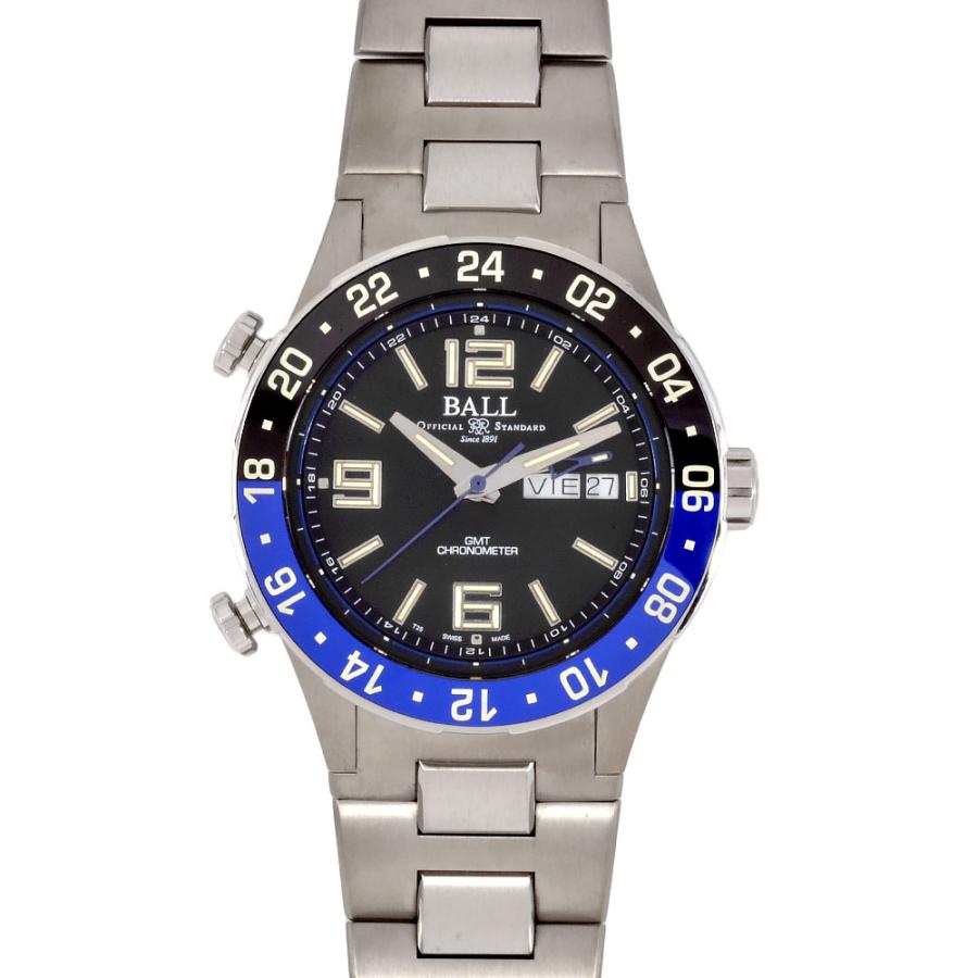 ボールウォッチ BALLWATCH DG3030B-S1CJ-BK ロードマスター マリン GMT 腕時計 ブラック文字盤 世界1000本限定モデル メンズ【中古】 ボールウォッチ BALLWATCH DG3030B-S1CJ-BK ロードマスター マリン GMT
