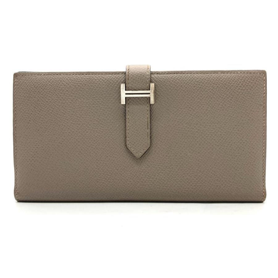 エルメス ベアン スフレ ヴェルソ ヴォーエプソン 長財布　刻印C Bearn エルメス HERMES ベアンスフレ ヴェルソ 長財布 ヴォー
