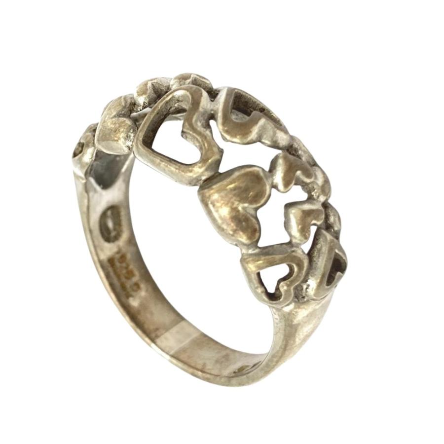 ジョージジェンセン Georg Jensen ハート バイ リング 指輪 約17号