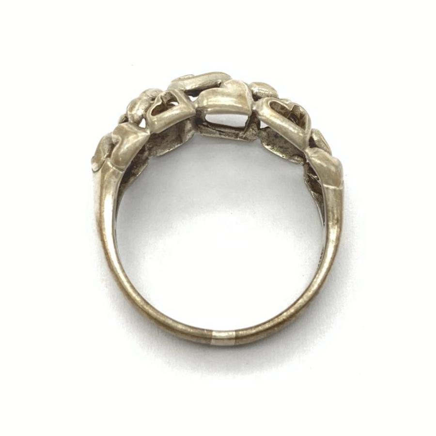 ジョージジェンセン Georg Jensen ハート バイ リング 指輪 約17号