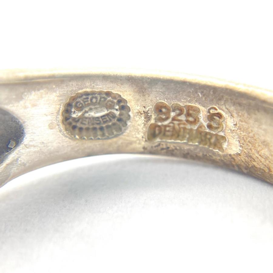 ジョージジェンセン Georg Jensen ハート バイ リング 指輪 約17号