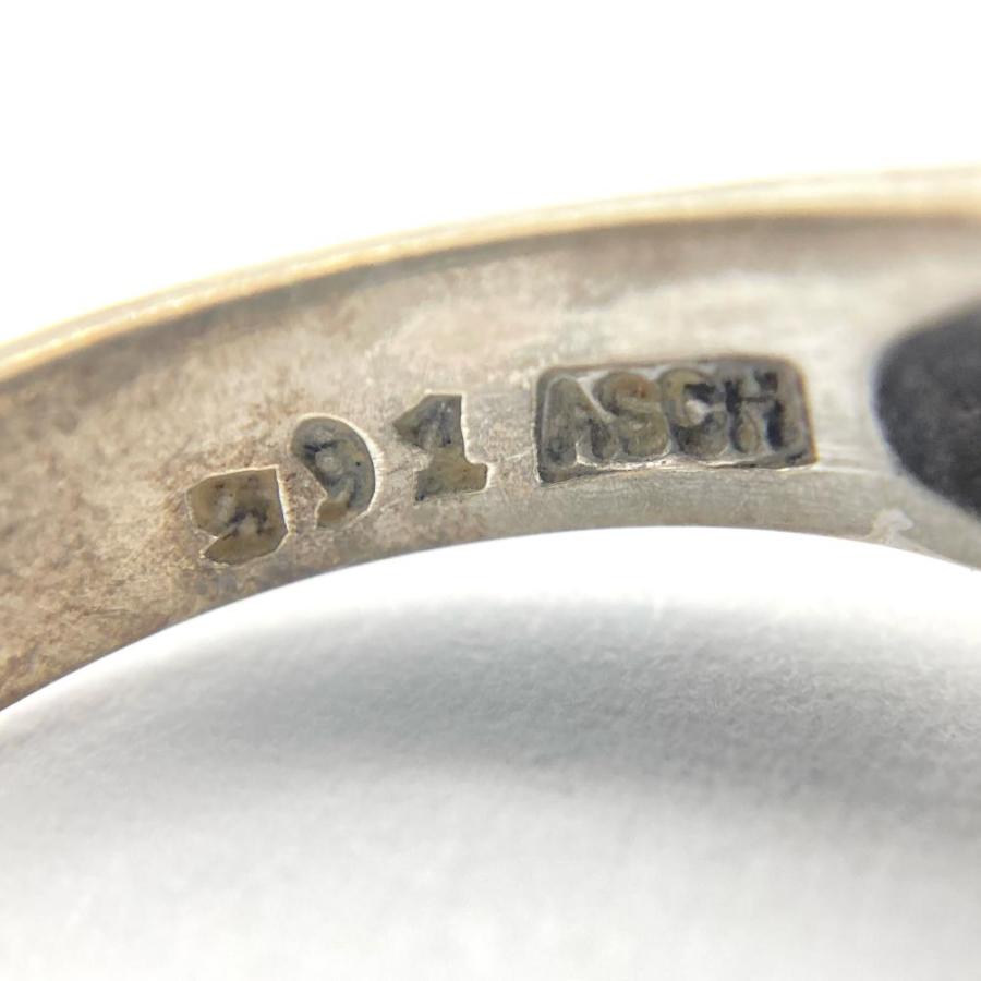 ジョージジェンセン Georg Jensen ハート バイ リング 指輪 約17号