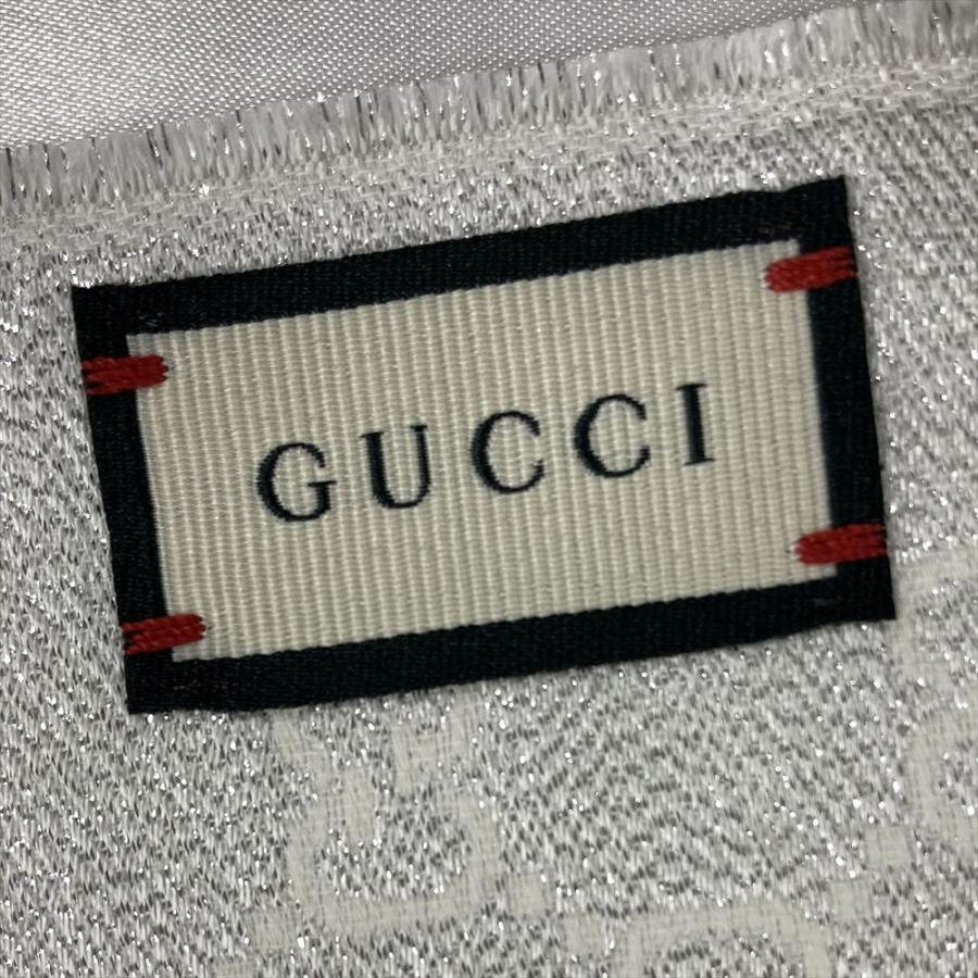 GUCCI（グッチ） GUCCI GG ラメ ストール コットン レーヨン 金属繊維