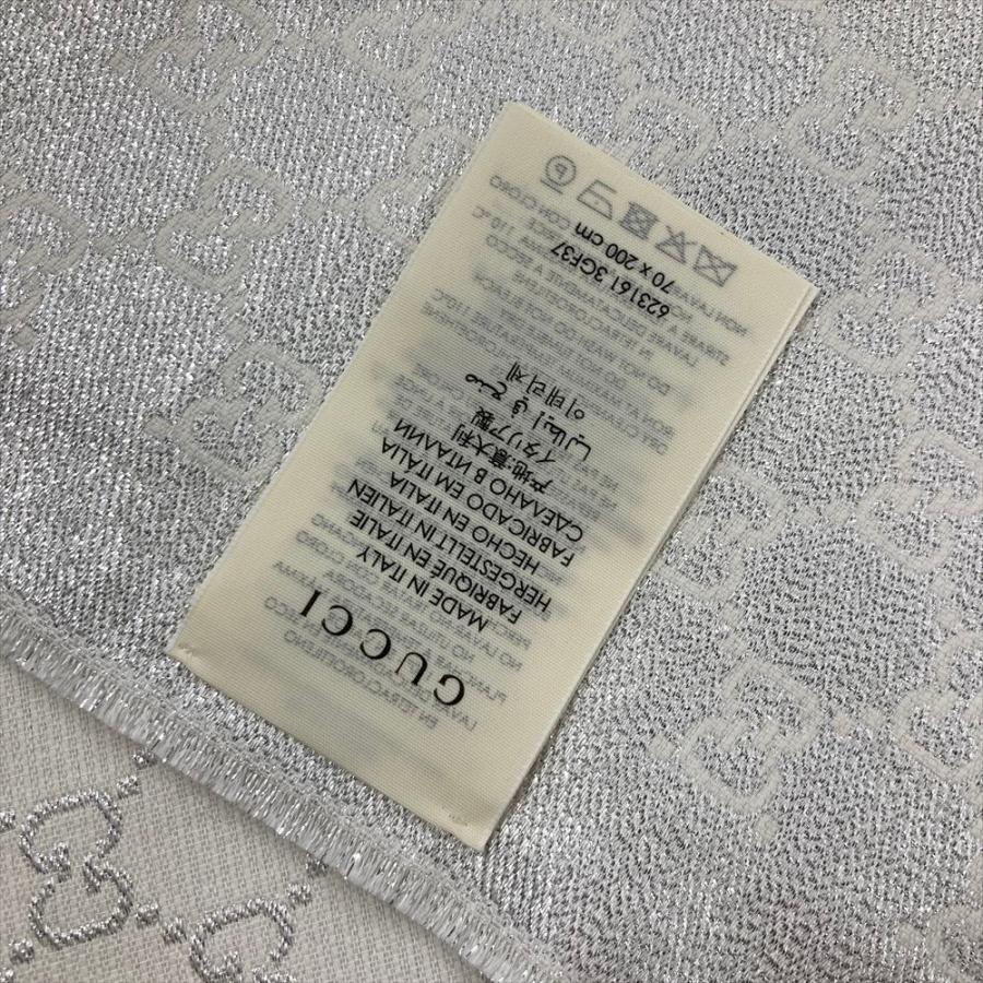 GUCCI（グッチ） GUCCI GG ラメ ストール コットン レーヨン 金属繊維