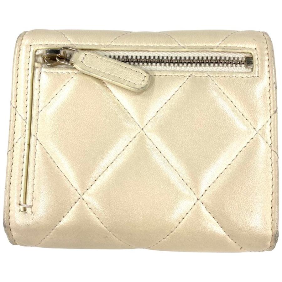 CHANEL（シャネル） マトラッセ 三つ折り財布 ラムスキン AP2809