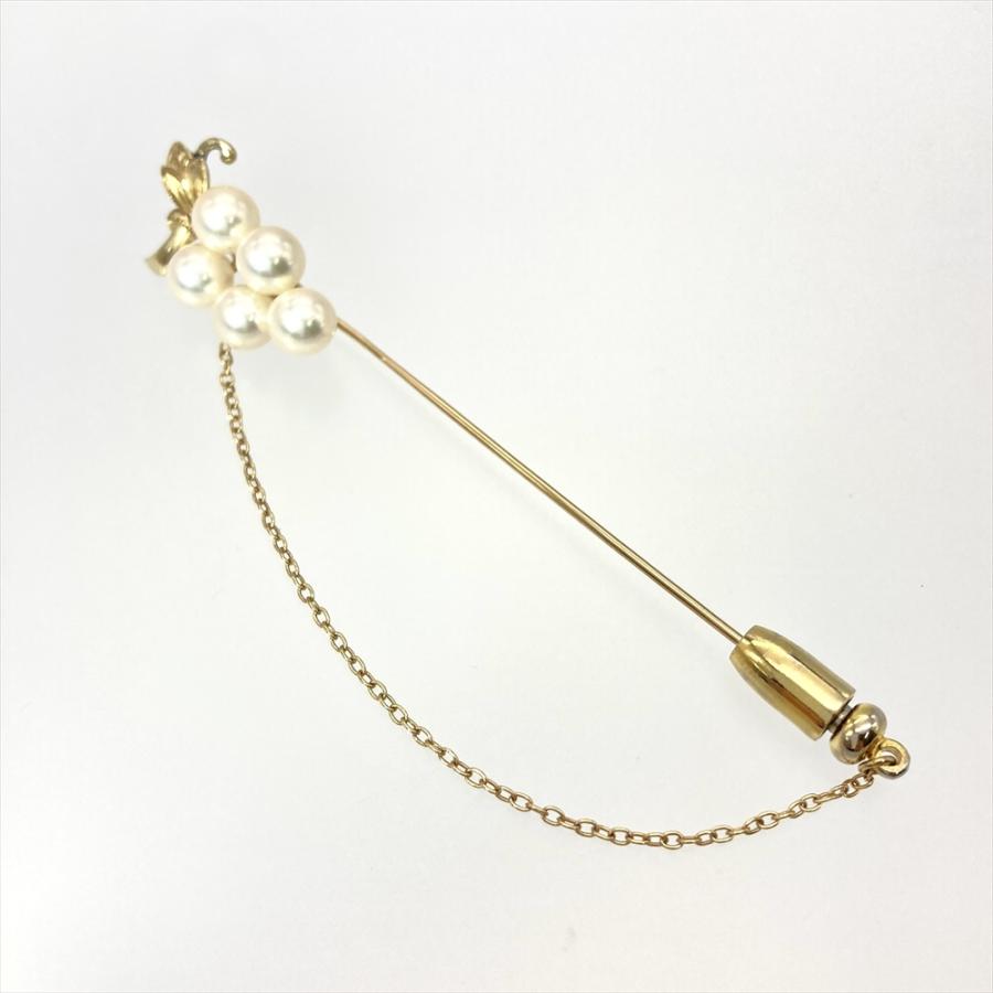 MIKIMOTO（ミキモト） パール 約5.8mm ピン ブローチ K14YG 4.6g