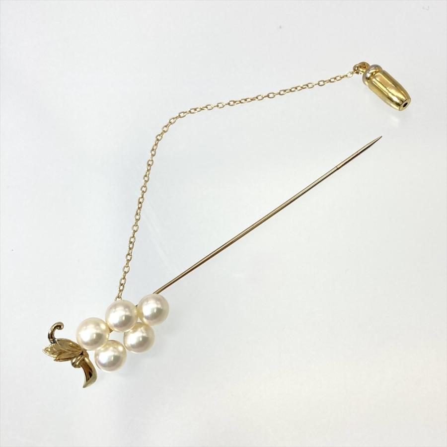 MIKIMOTO（ミキモト） パール 約5.8mm ピン ブローチ K14YG 4.6g