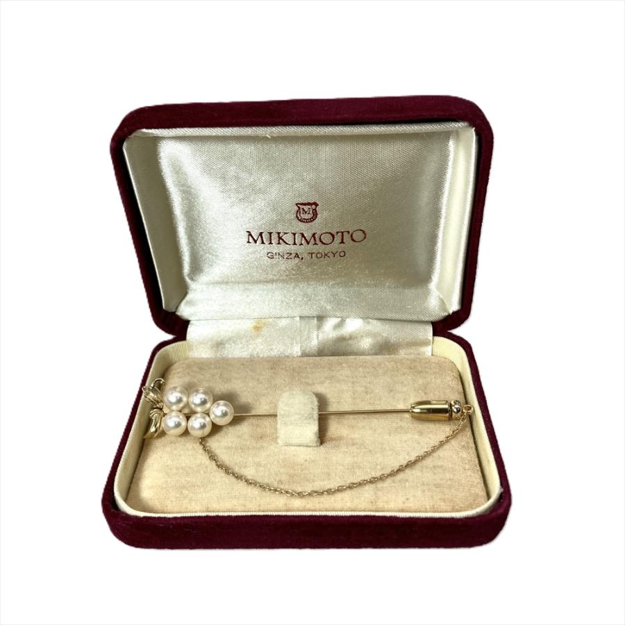 MIKIMOTO（ミキモト） パール 約5.8mm ピン ブローチ K14YG 4.6g