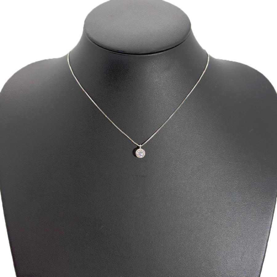 ソリティア ネックレス ダイヤモンド 1.040ct Pt900 4.2g Pt850 一粒