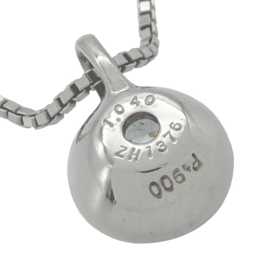 ソリティア ネックレス ダイヤモンド 1.040ct Pt900 4.2g Pt850 一粒 