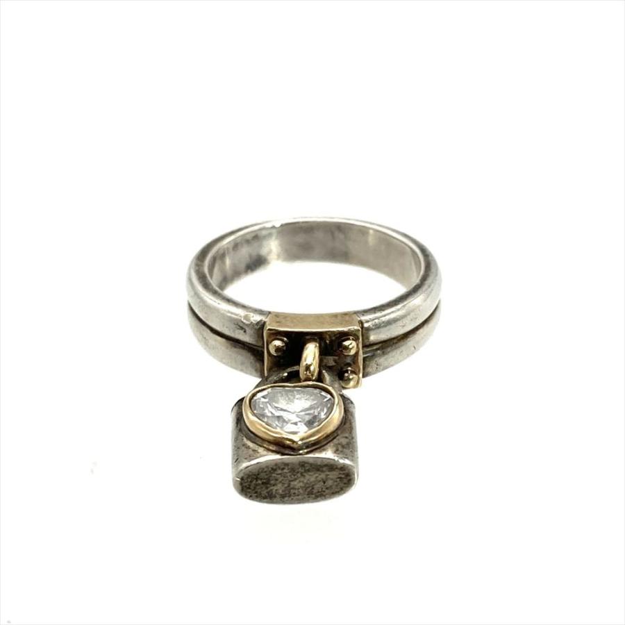 スタージュエリー STAR JEWELRY カデナ 南京錠 ハートモチーフ リング