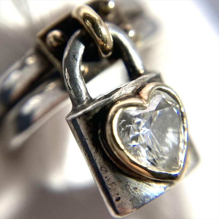 スタージュエリー STAR JEWELRY カデナ 南京錠 ハートモチーフ リング