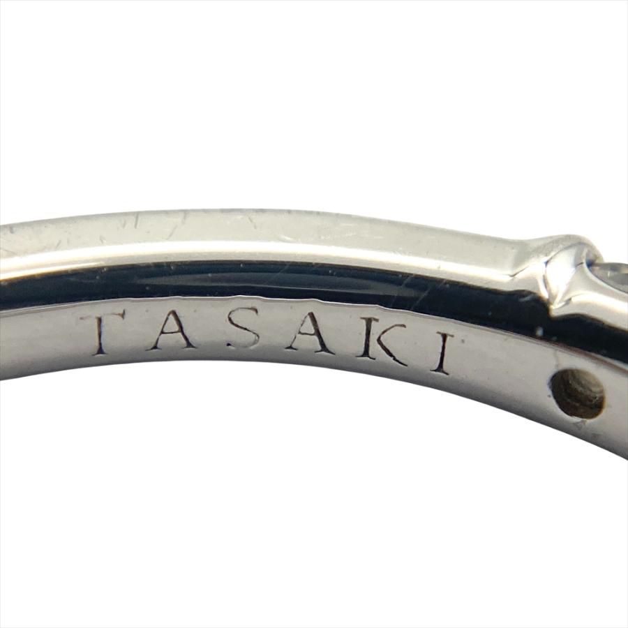 タサキ TASAKI ハーフエタニティ リング 指輪 ダイヤモンド 0.41ct 約9