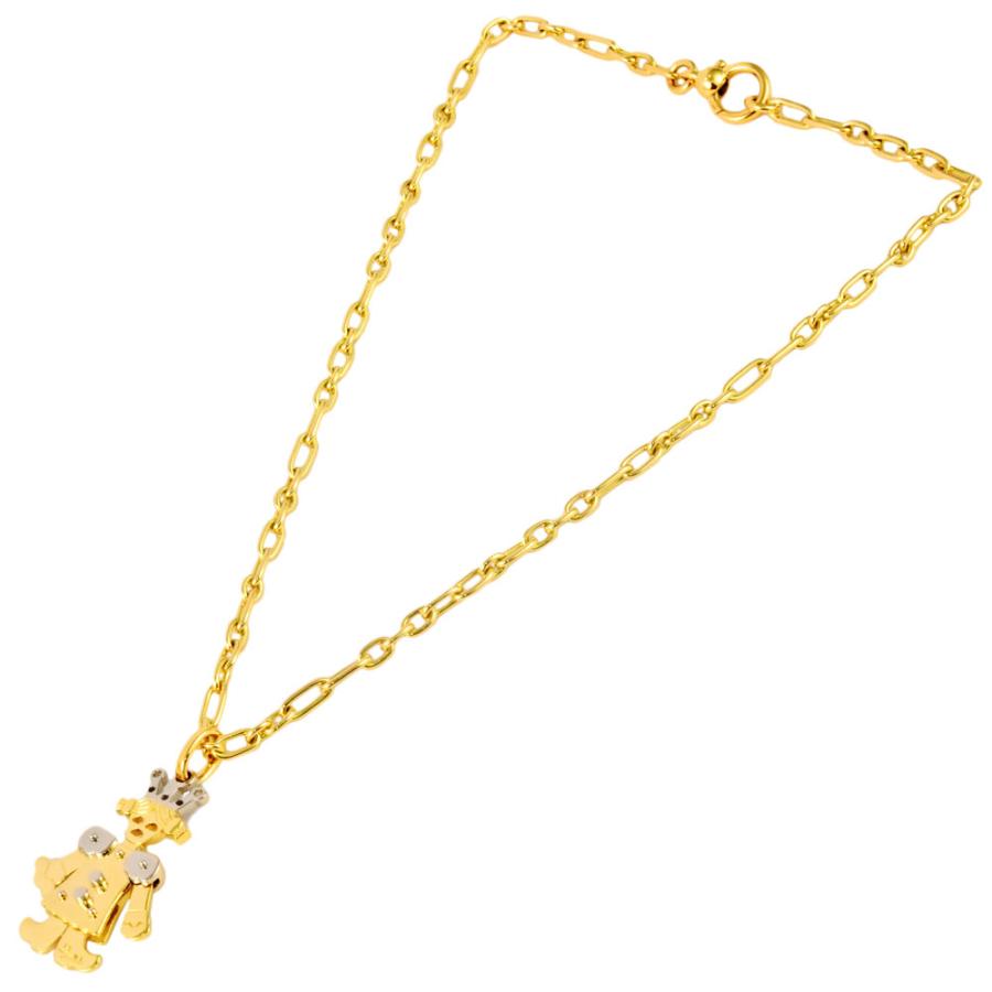 ポメラート　ネックレス　K18 YG ポメラート チェーンネックレス ゴールド レディース K18