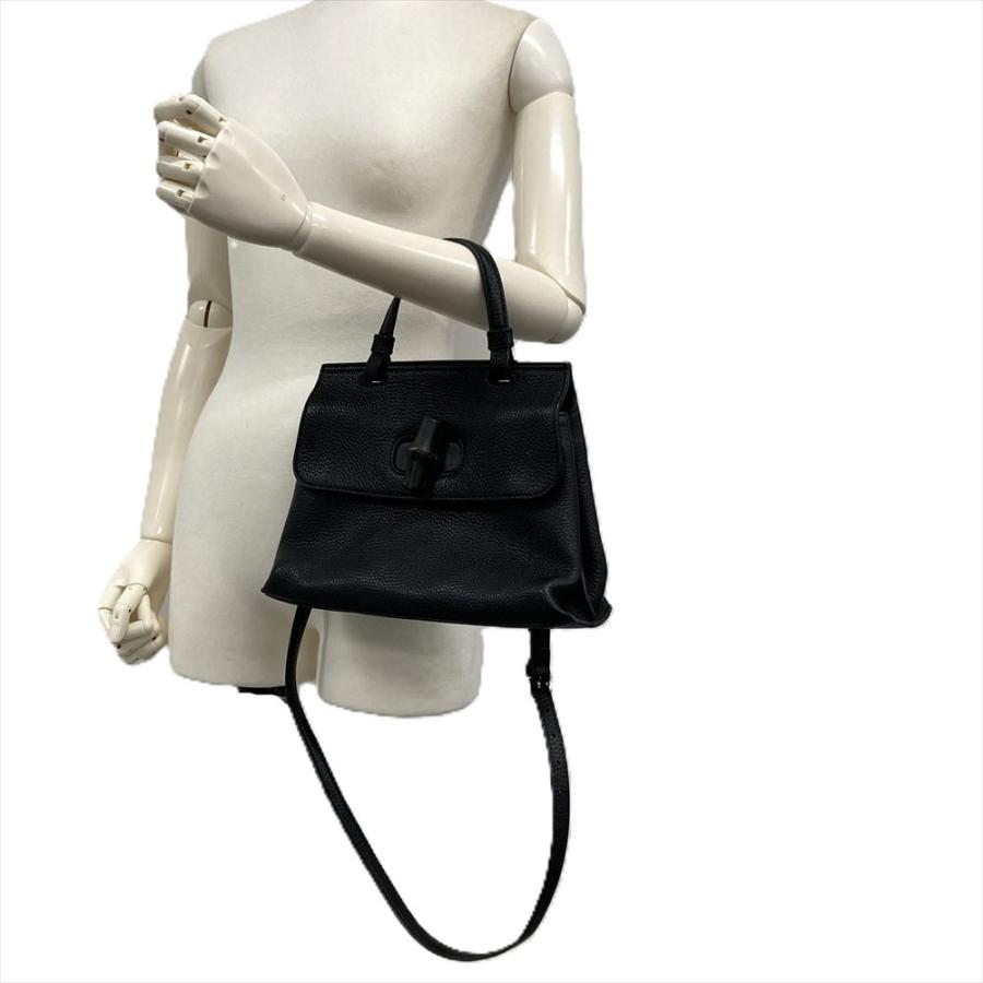 GUCCI（グッチ） デイリー バンブー ハンドバッグ レザー 370831
