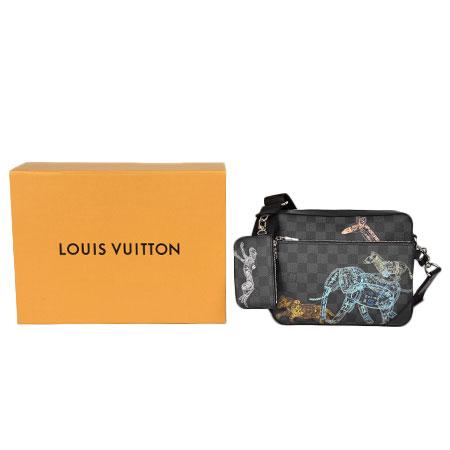 【美品】ルイ・ヴィトンショルダーバッグ トリオメッセンジャー（ポーチなし） ルイ・ヴィトン(LOUIS VUITTON)ルイ・ヴィトン トリオ