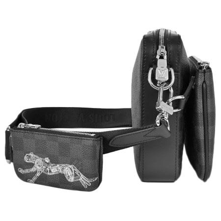 【美品】ルイ・ヴィトンショルダーバッグ トリオメッセンジャー（ポーチなし） LOUIS VUITTON ルイヴィトン トリオ メッセンジャー ショルダー
