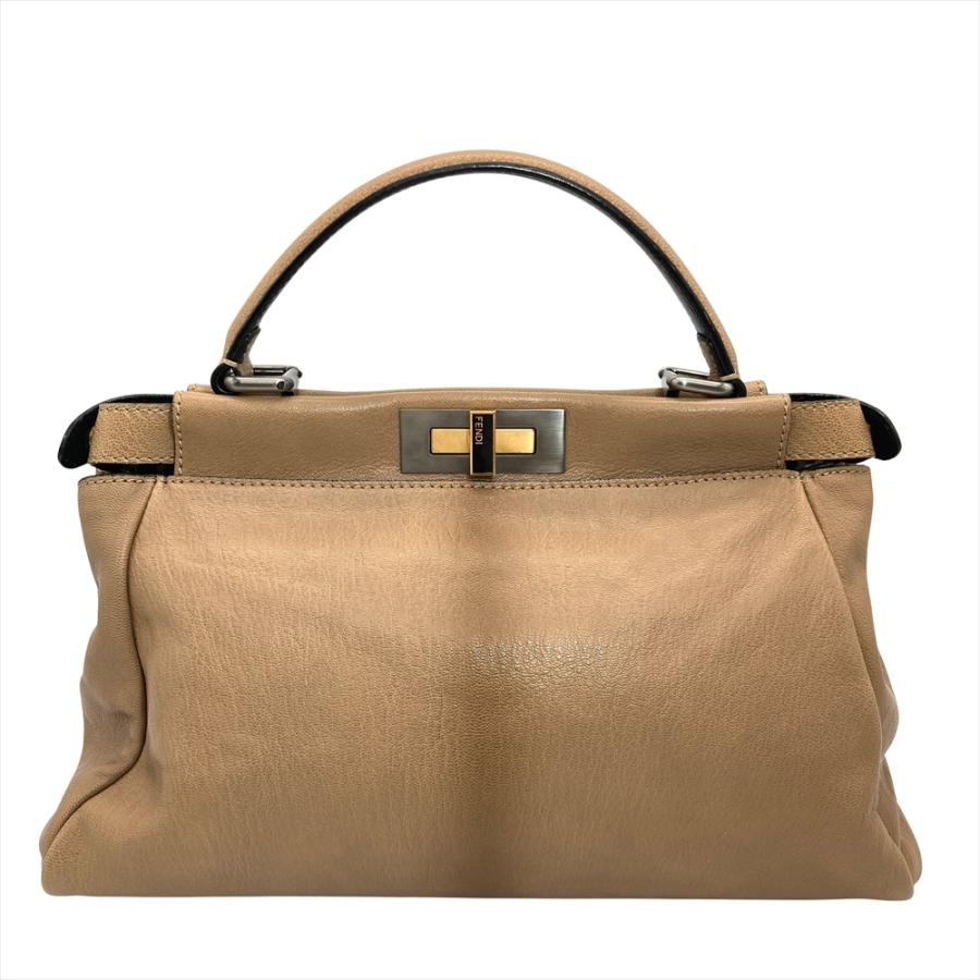 FENDI（フェンディ） ピーカブー ミディアム ハンドバッグ レザー 2579