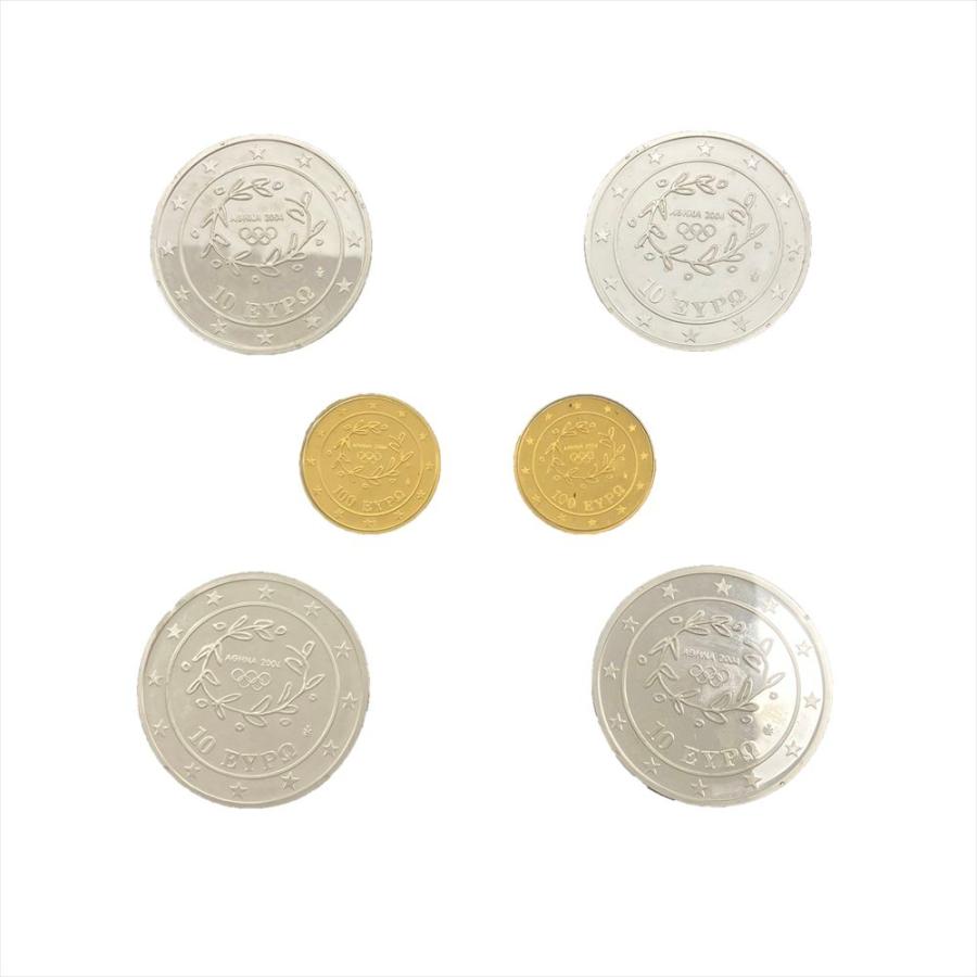 アテネオリンピック 競技大会記念 100ユーロ金貨 10ユーロ銀貨 2種 