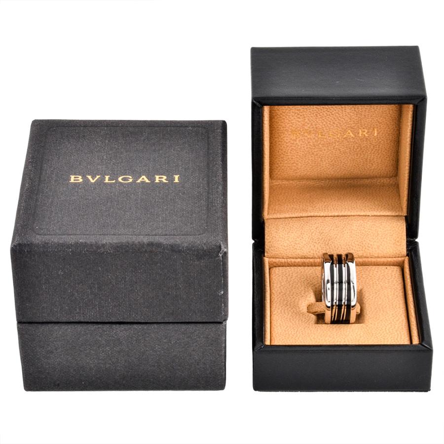 BVLGARI ブルガリ　ビーゼロワン　リング　51 YG 箱 ビー・ゼロワン ブルガリ BVLGARI ビーゼロワン ブラック エナメル