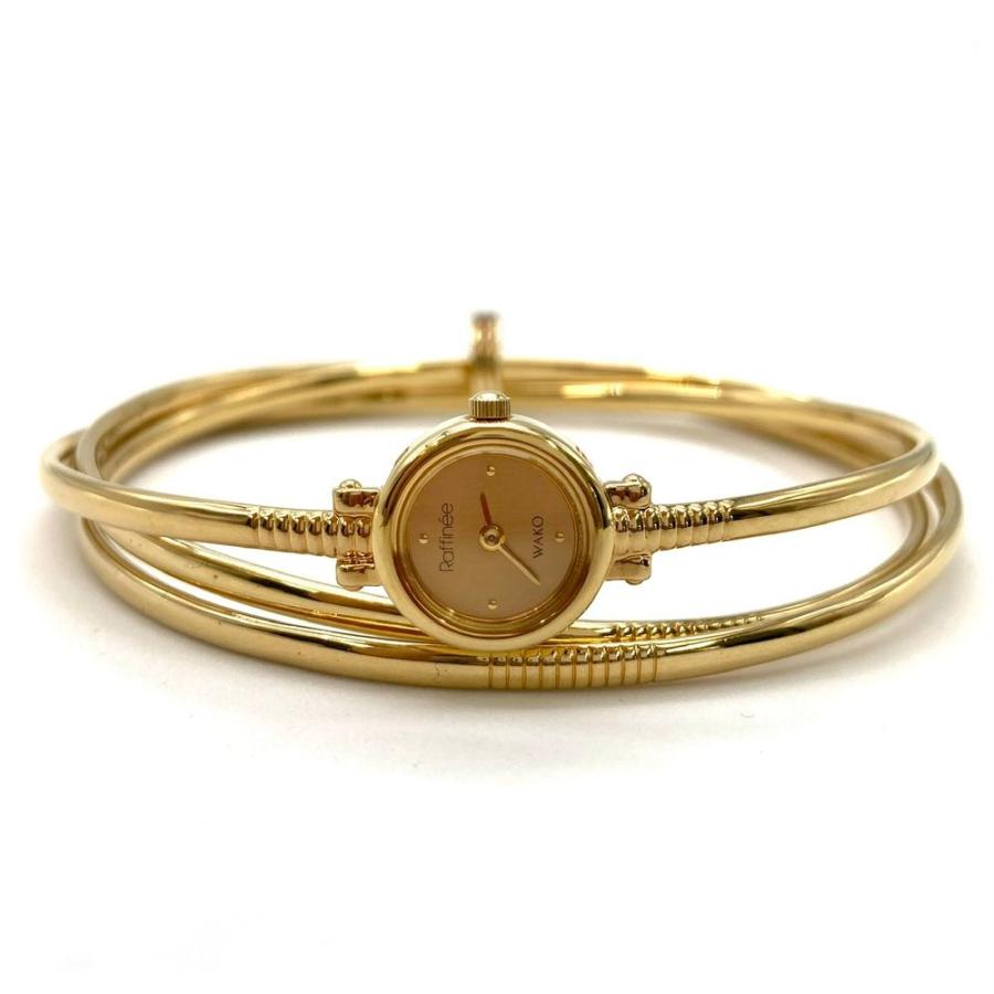 訳あり WAKO 和光 Raffinee ラフィネ 3連バングルウォッチ 腕時計 訳あり WAKO 和光 Raffinee ラフィネ 3連バングルウォッチ