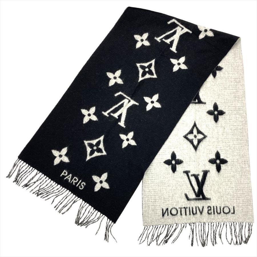 ルイヴィトン LV エシャルプ・ベルベット マフラー ブラック LOUIS VUITTON（ルイ・ヴィトン） マフラー メンズ 正規品 新品