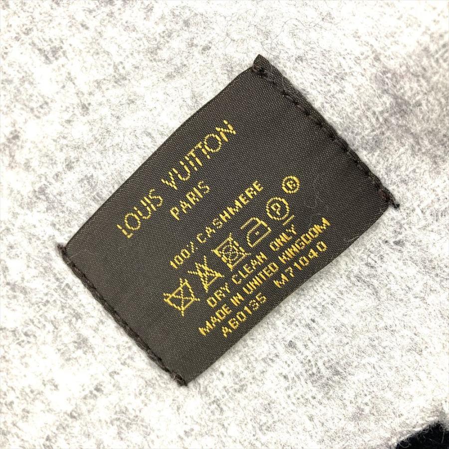 ルイヴィトン LOUIS VUITTON エシャルプ レイキャビック マフラー カシミヤ 196cm M71040 ブラック バイカラー ユニセックス【中古】 LOUIS VUITTON（ルイ・ヴィトン） エシャルプ レイキャビック マフラー