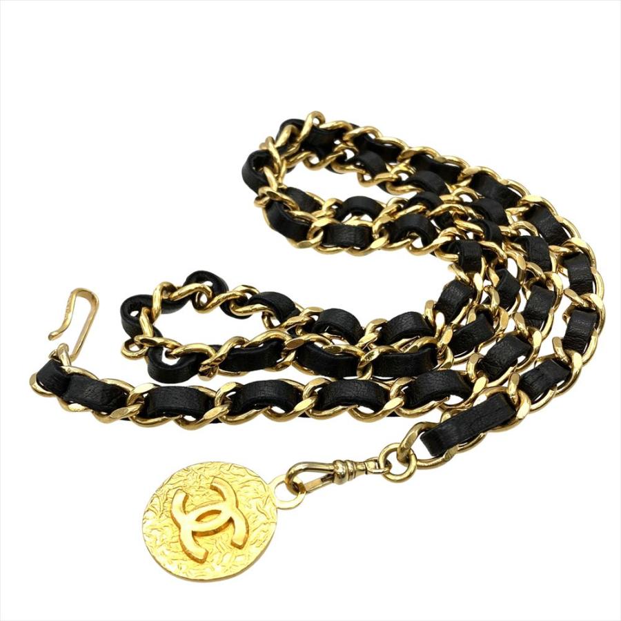 CHANEL（シャネル） ココマーク チェーン ベルト レザーg 89cm