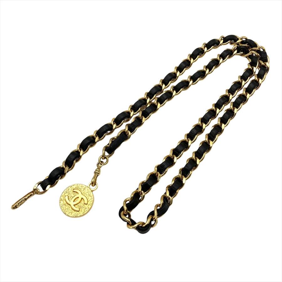 CHANEL（シャネル） ココマーク チェーン ベルト レザーg 89cm