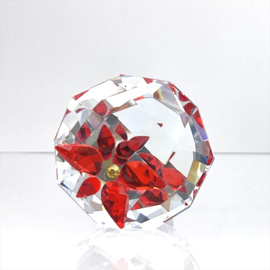 SWAROVSKI（スワロフスキー） ポインセチア ボトルストッパー オブジェ
