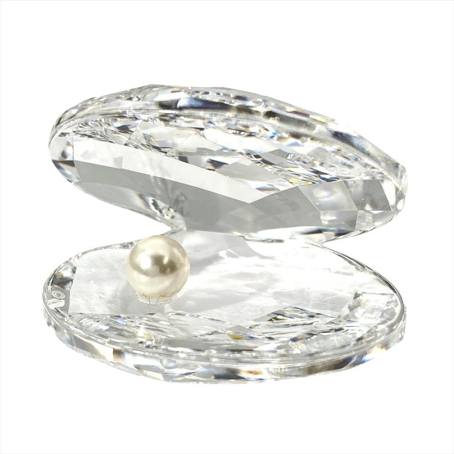 スワロフスキー置物　貝 SWAROVSKI（スワロフスキー） シェル ホワイトパール オブジェ 置物