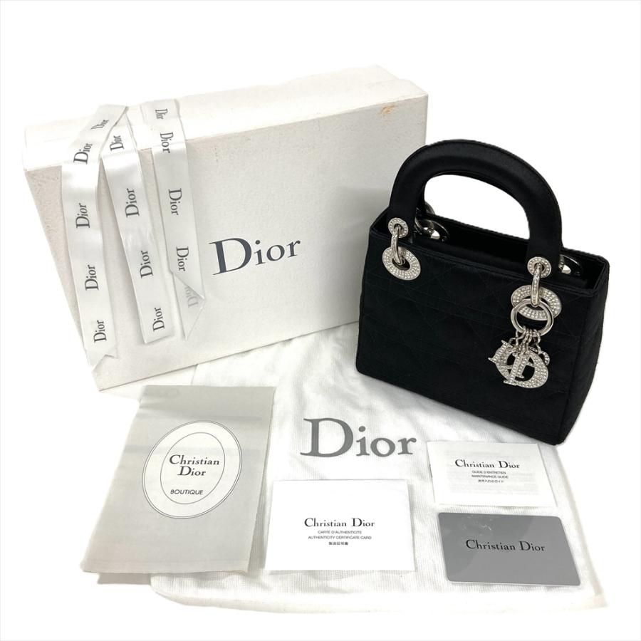 Lady Dior ディオール レディ ディオールミニ ハンドバッグ サテン
