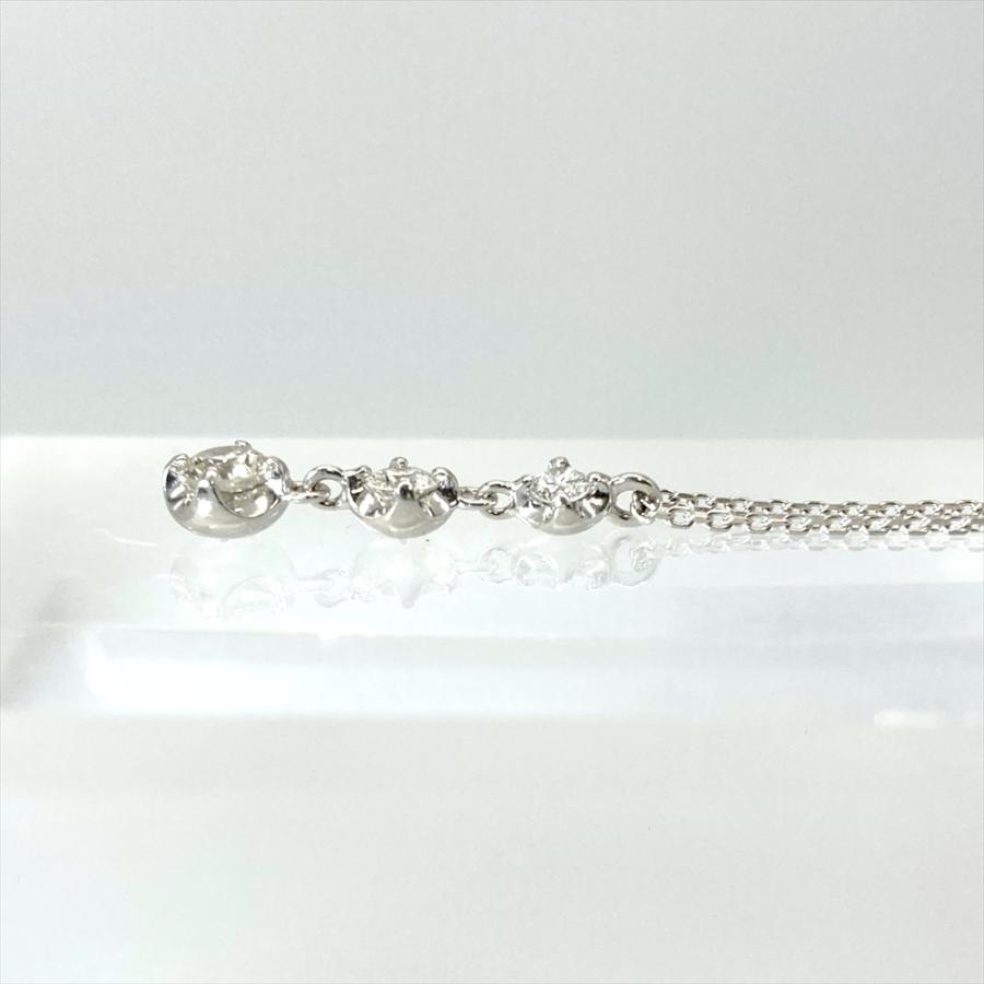 ヨンドシー 4℃ トリロジー ネックレス ダイヤモンド 0.390ct K18WG 2.8